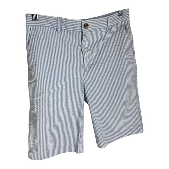 Vineyard Vines Boys Breaker shorts Striped Sz 16 Blue - Picture 1 of 5